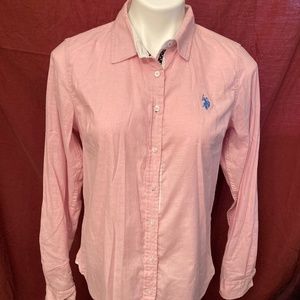 LAST CHANCE! American Polo Association Pink Button-Down Shirt